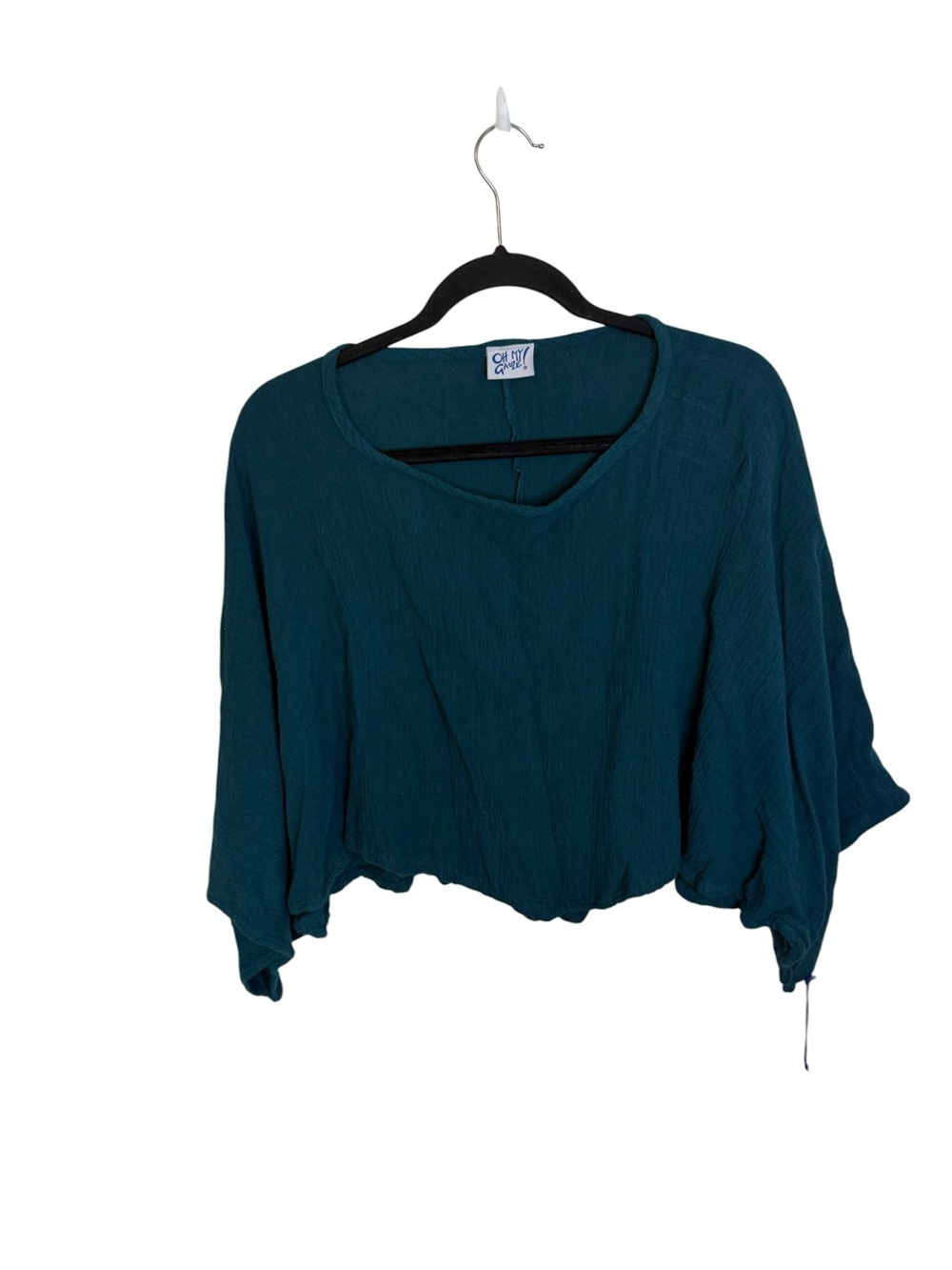 NWT Oh My Gauze! Pine Green Vanna Dolman Cotton Top